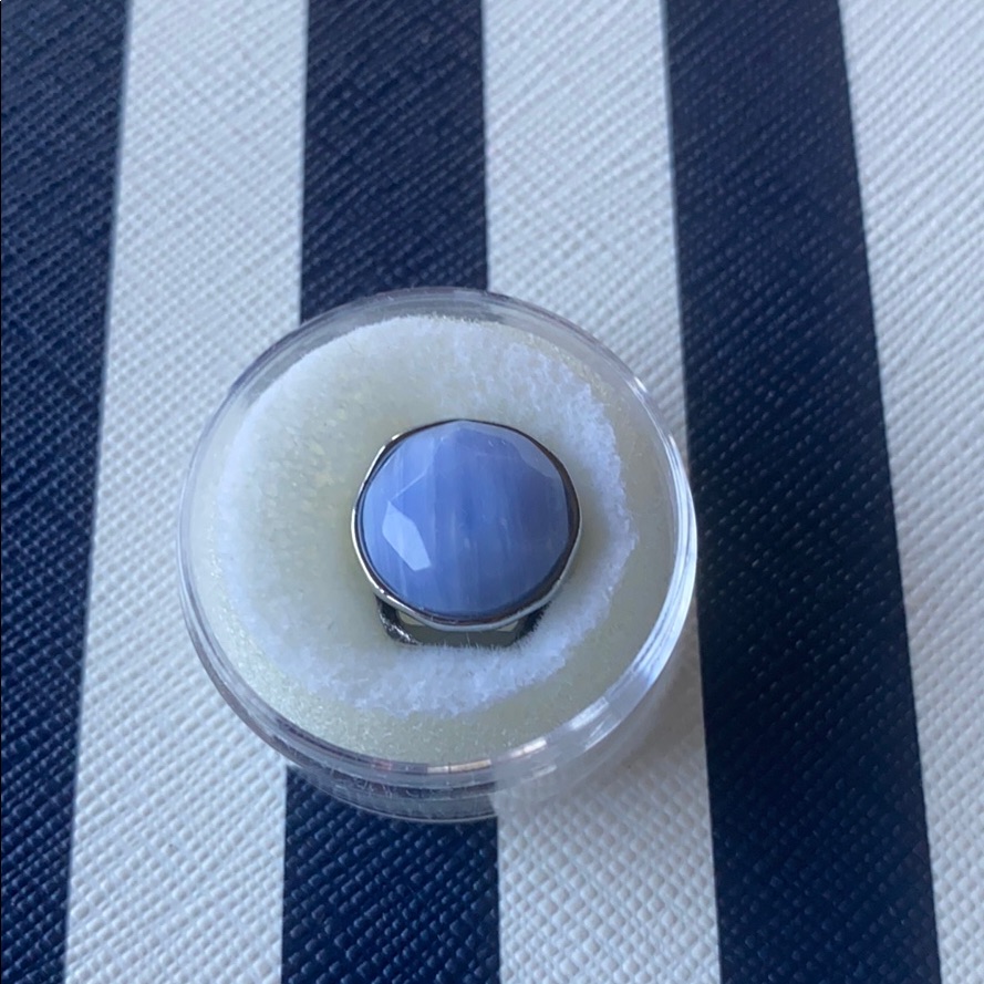 New Keep Collective Blue Lace Agate Stone Charm